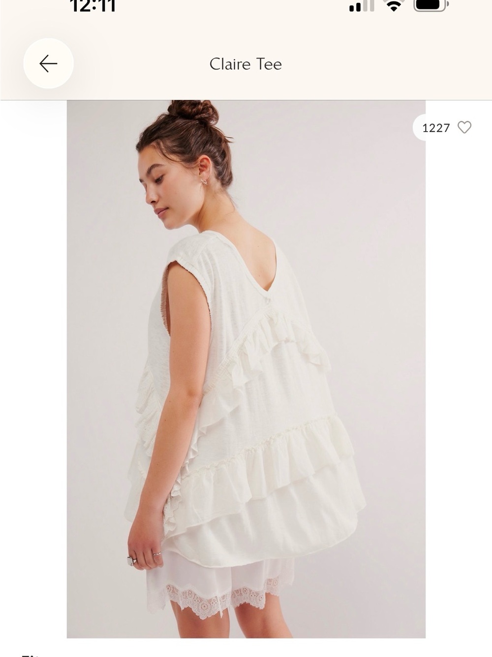 Free People Claire Ruffle Tiered Sleeveless Top — White